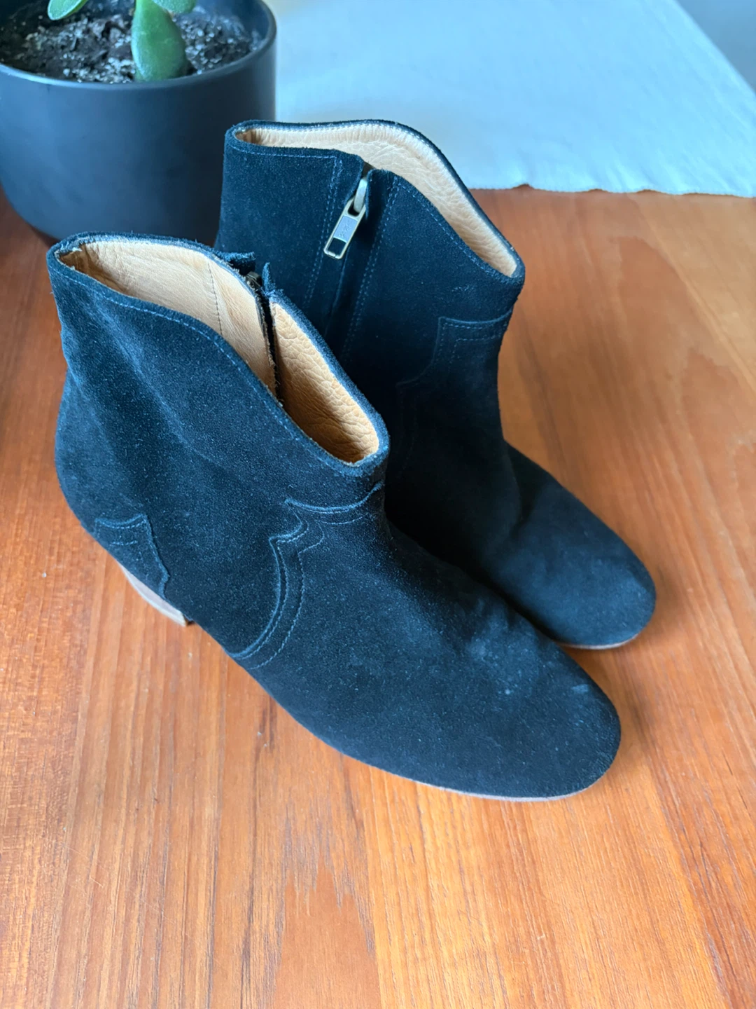Isabel Marant Dicker Suede Ankle Boots - photo 5