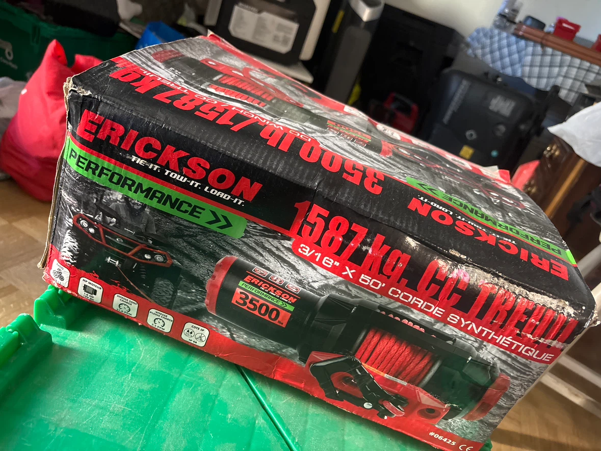 Erickson 3500 lbs DC Winch with Synthetic Rope