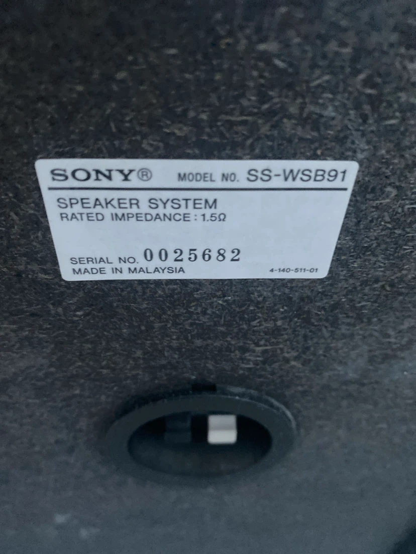 Sony Surround Sound Speaker System - photo 4