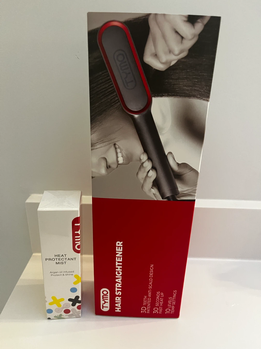 TYMO Ring Plus Ionic Hair Straightening Comb