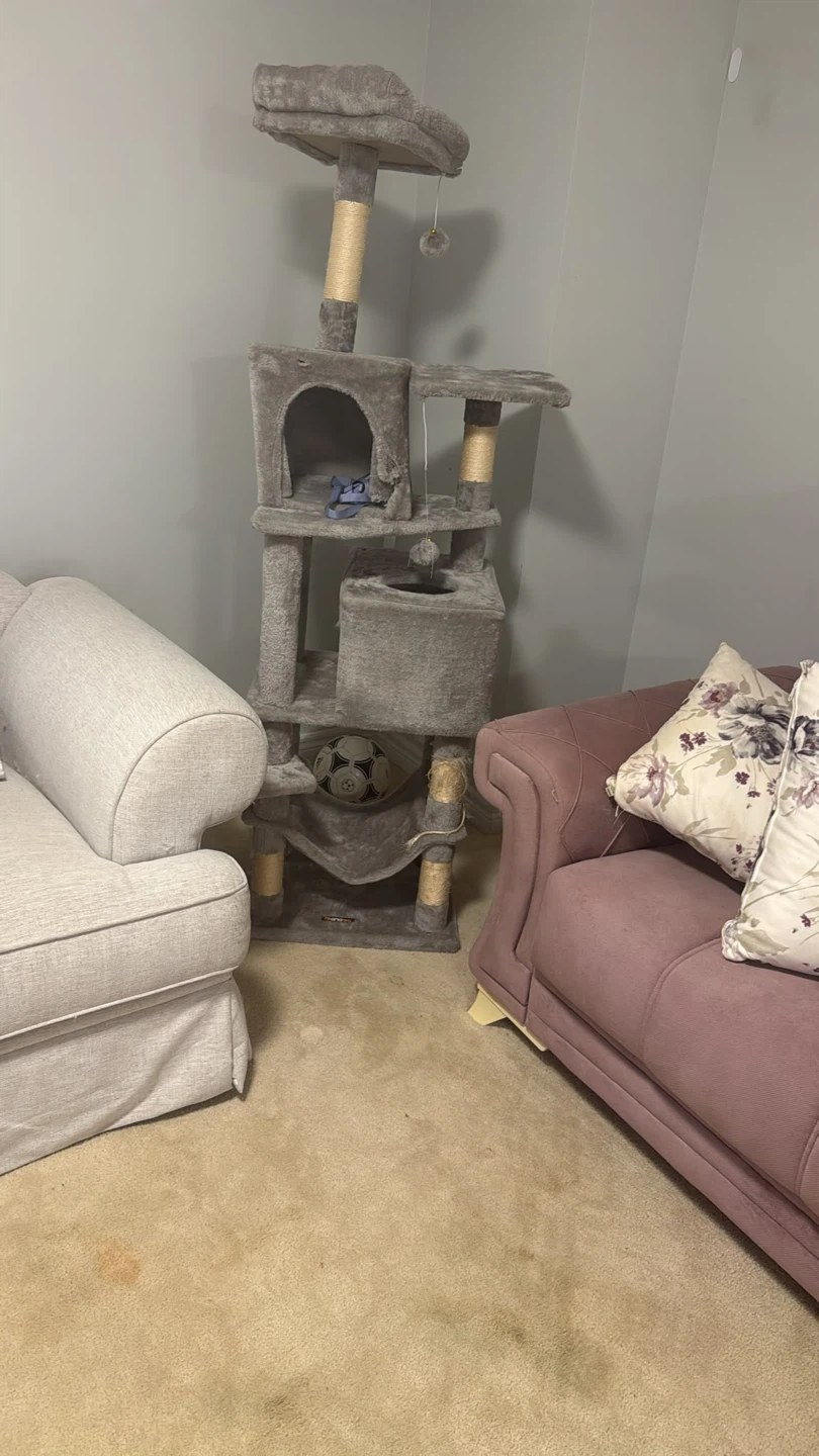 Grey Multi-Level Cat Tree