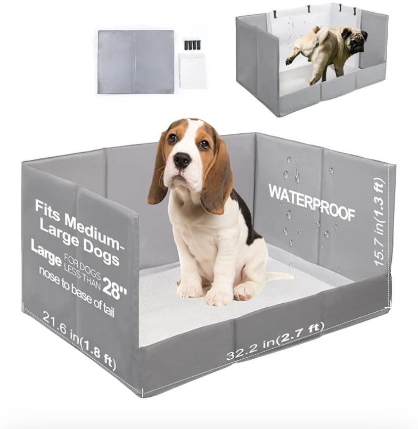 HQ4US 4LEGS Dog Litter Box with High Walls