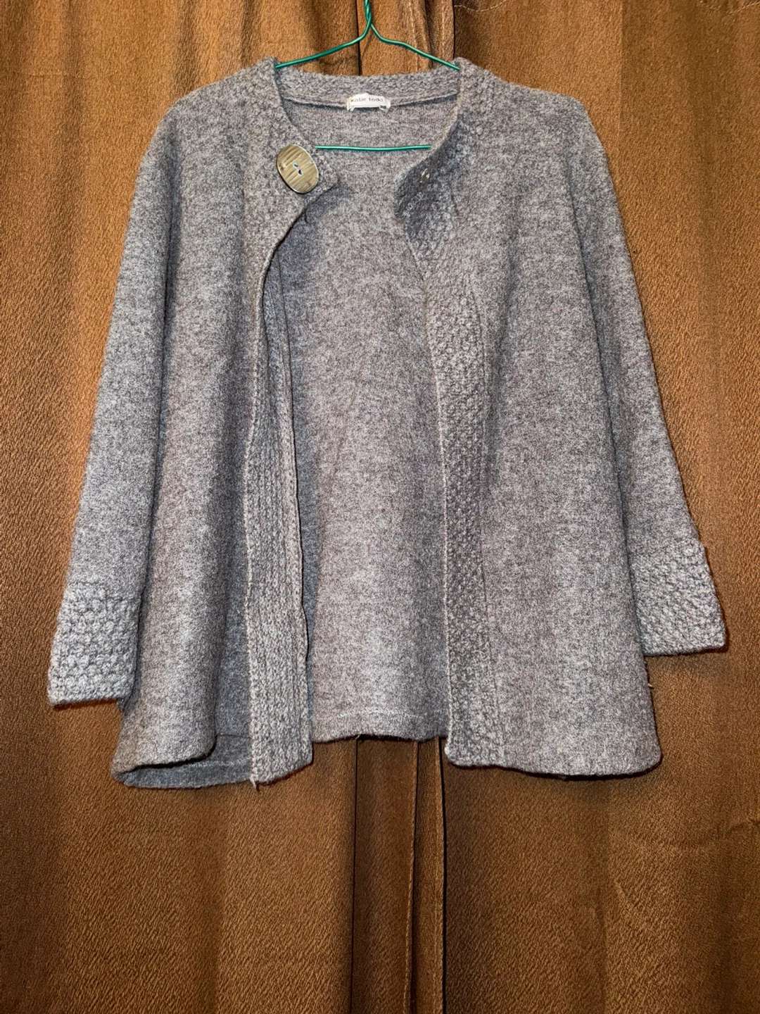 Katie Todd Gray Knit Cardigan
