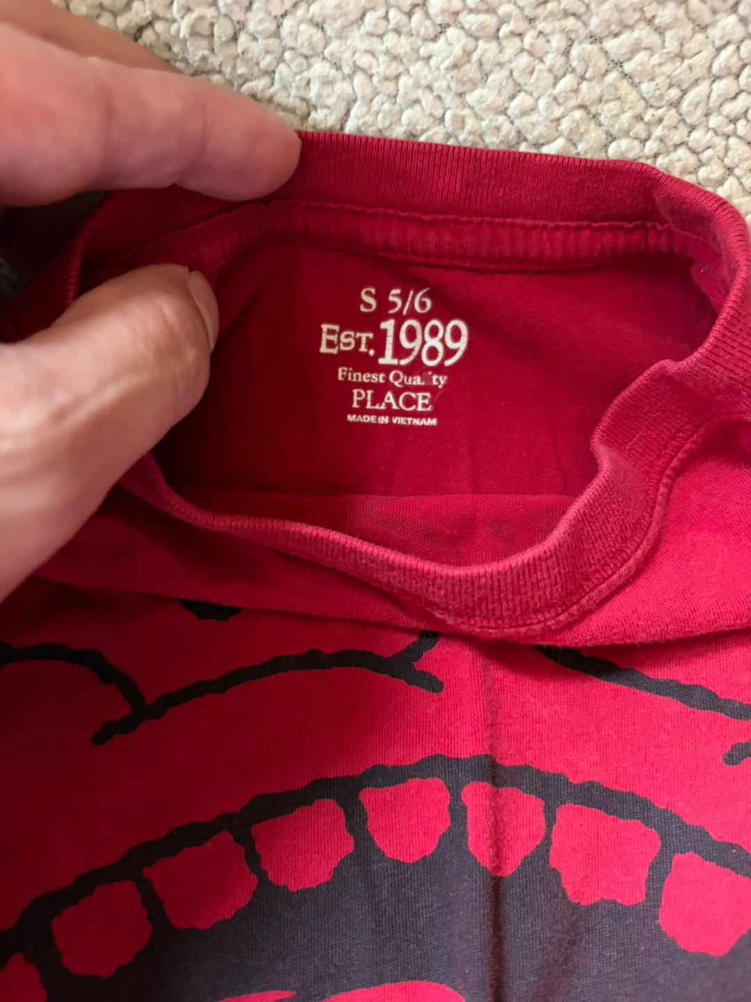 The Children's Place Red Long Sleeve Shirt Size 5/6 - photo 2