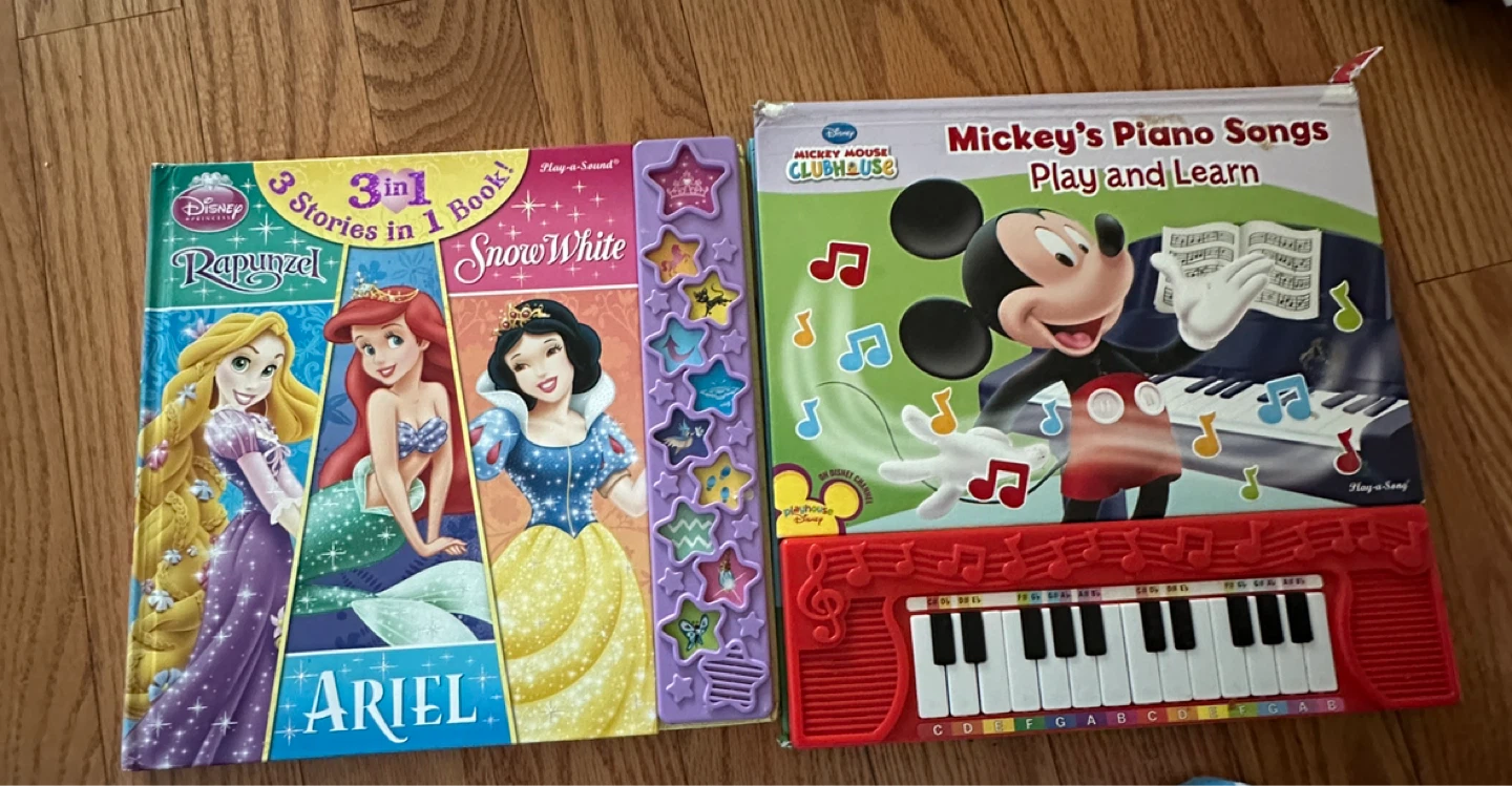 Two Disney interactive sound books