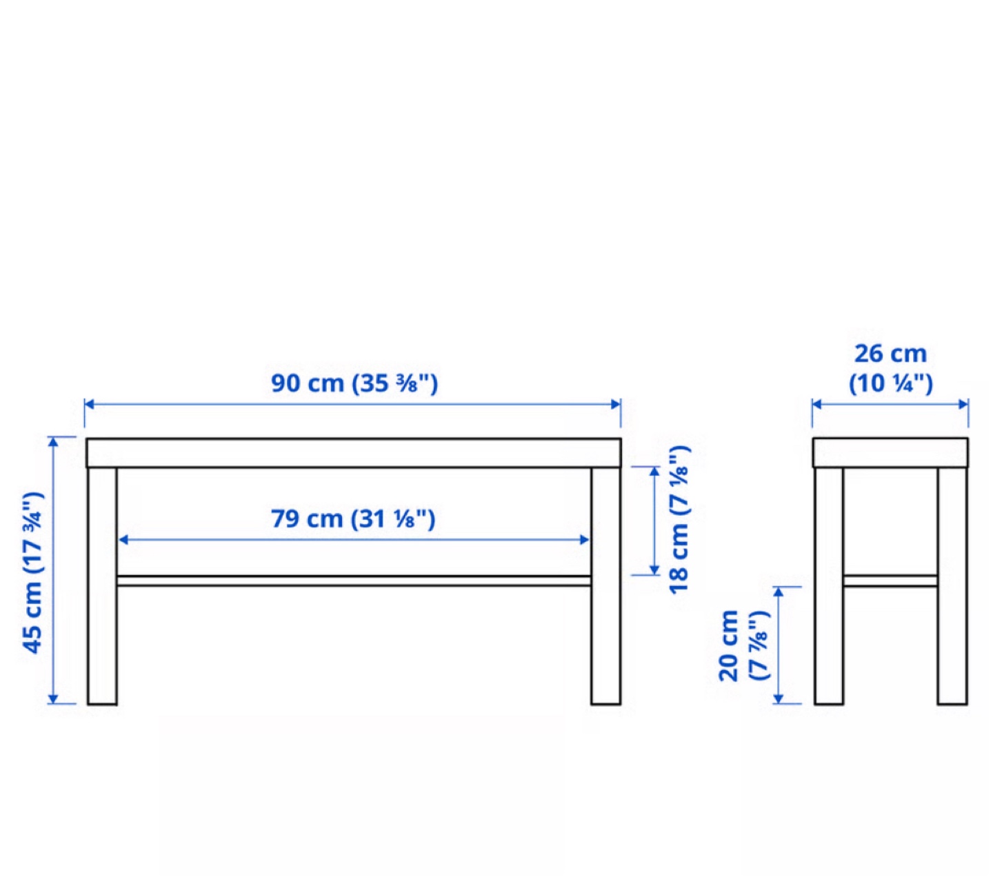 IKEA LACK TV Bench x 2 - photo 3