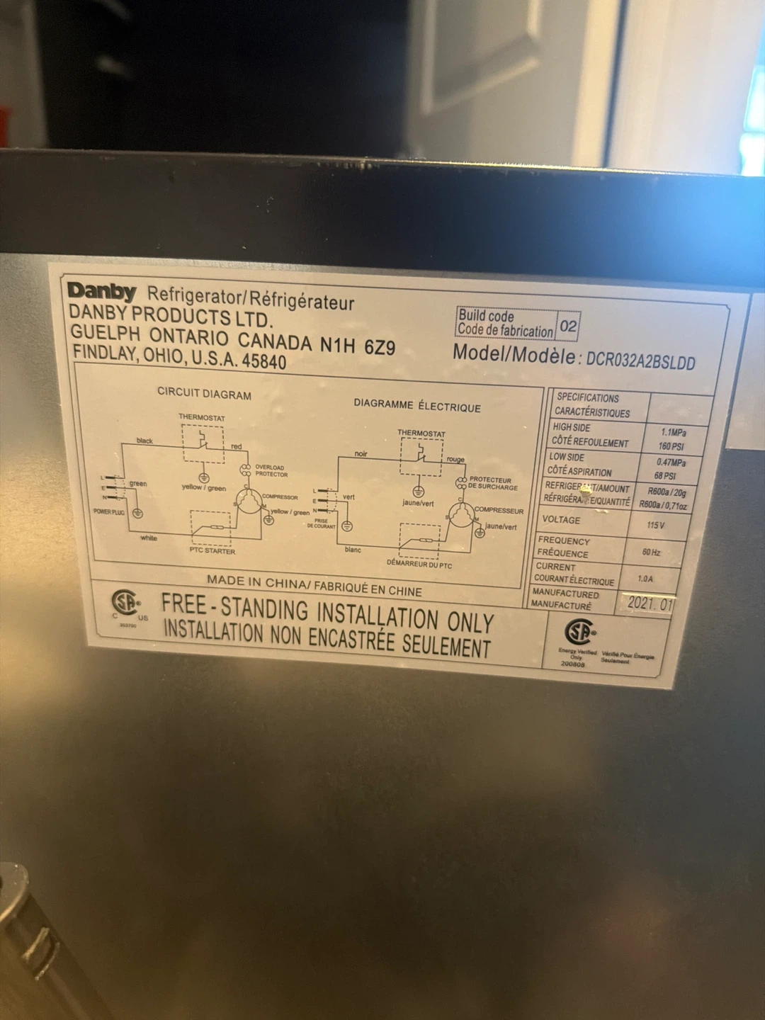 Danby Designer Compact Refrigerator - photo 4