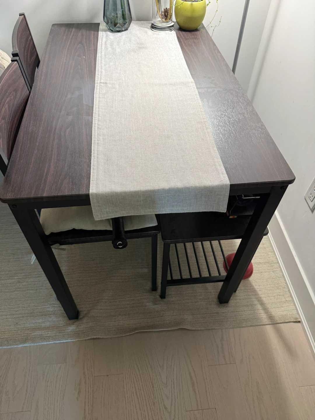 Dining Table Set with Chairs and Bench