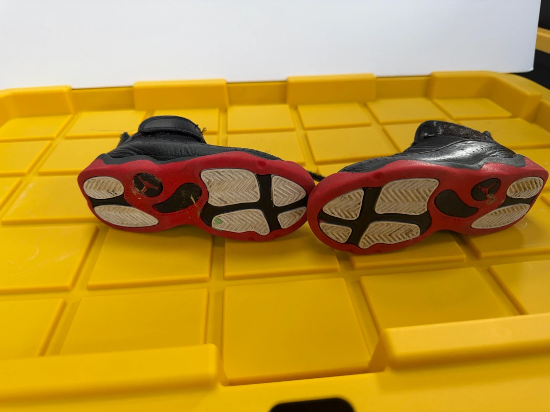 Toddler Jordan 6 Rings Black and Red Sneakers size 10c - photo 2