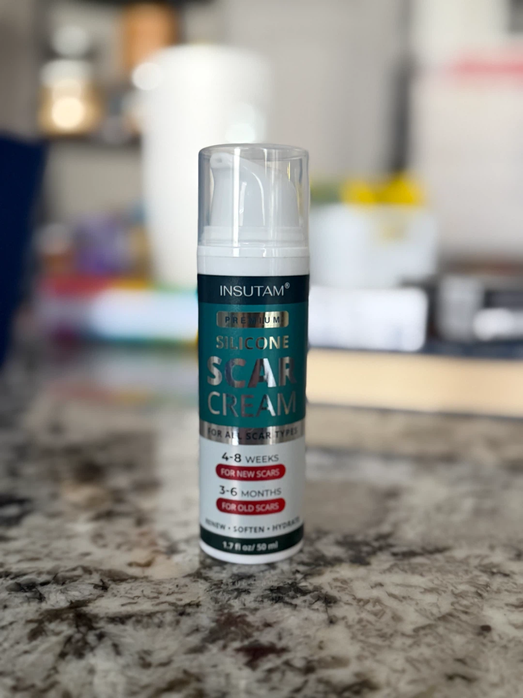 INSUTAM Premium Silicone Scar Cream 50mL – New