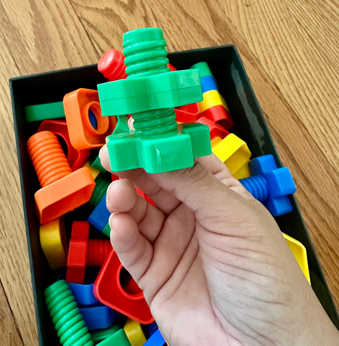 Assorted Kids Toy Set: Building Bolts, Suckers, and Puzzle - photo 2