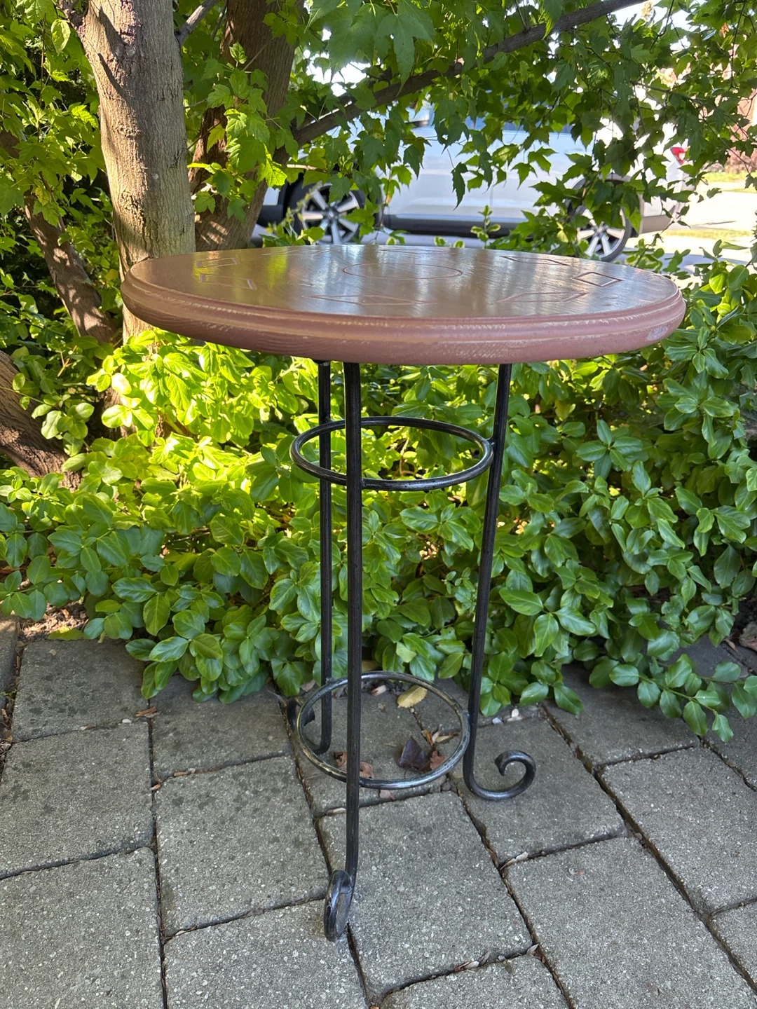 Decorative Metal Accent Table