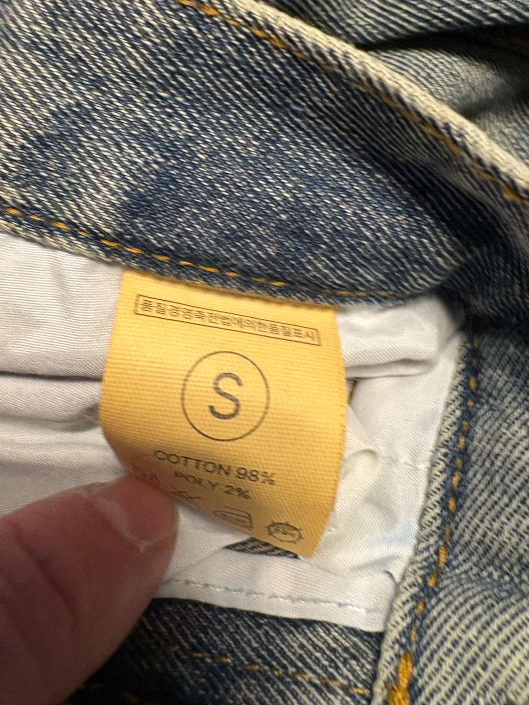 Distressed Blue Jeans