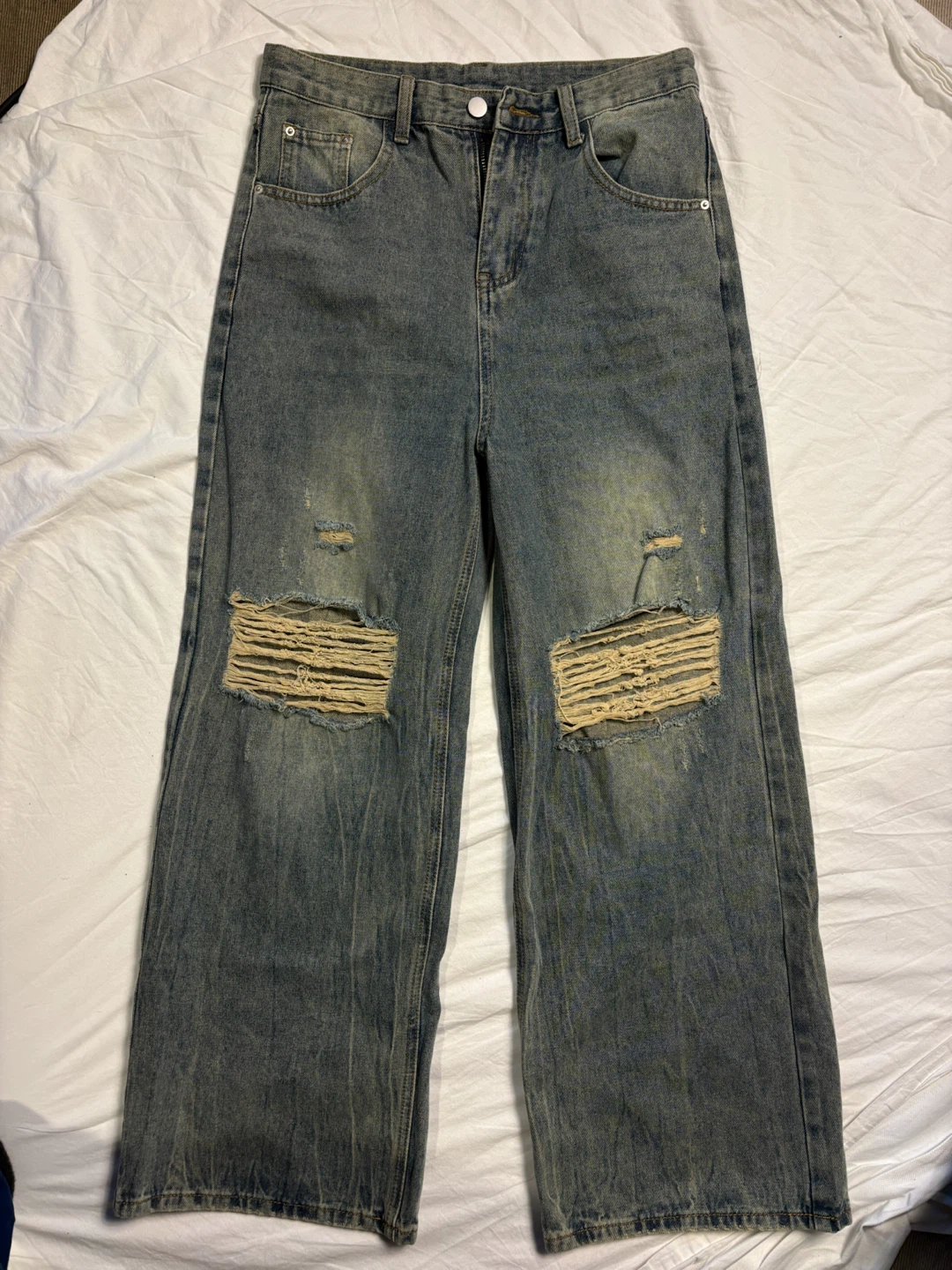 Distressed Blue Jeans - photo 3