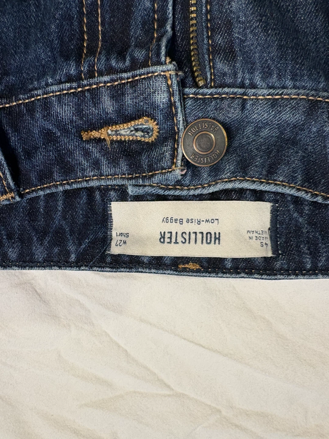 Hollister Low-Rise Baggy Jeans W27 Short - photo 2