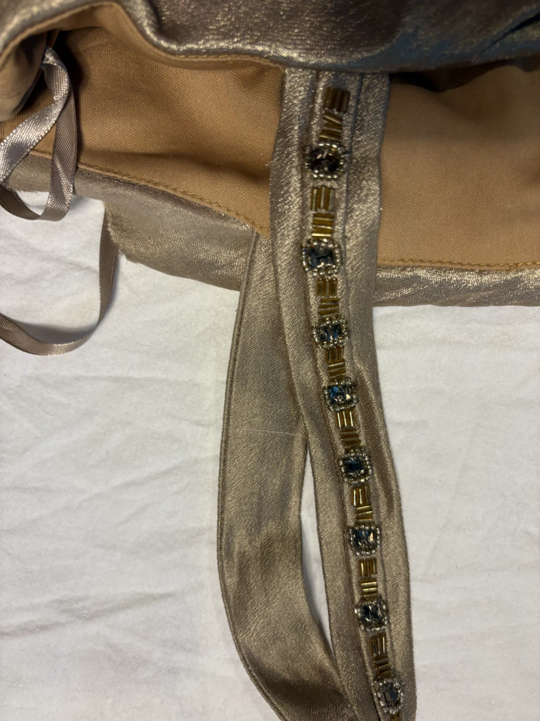Jones New York Gold Dress Size 10 - photo 3