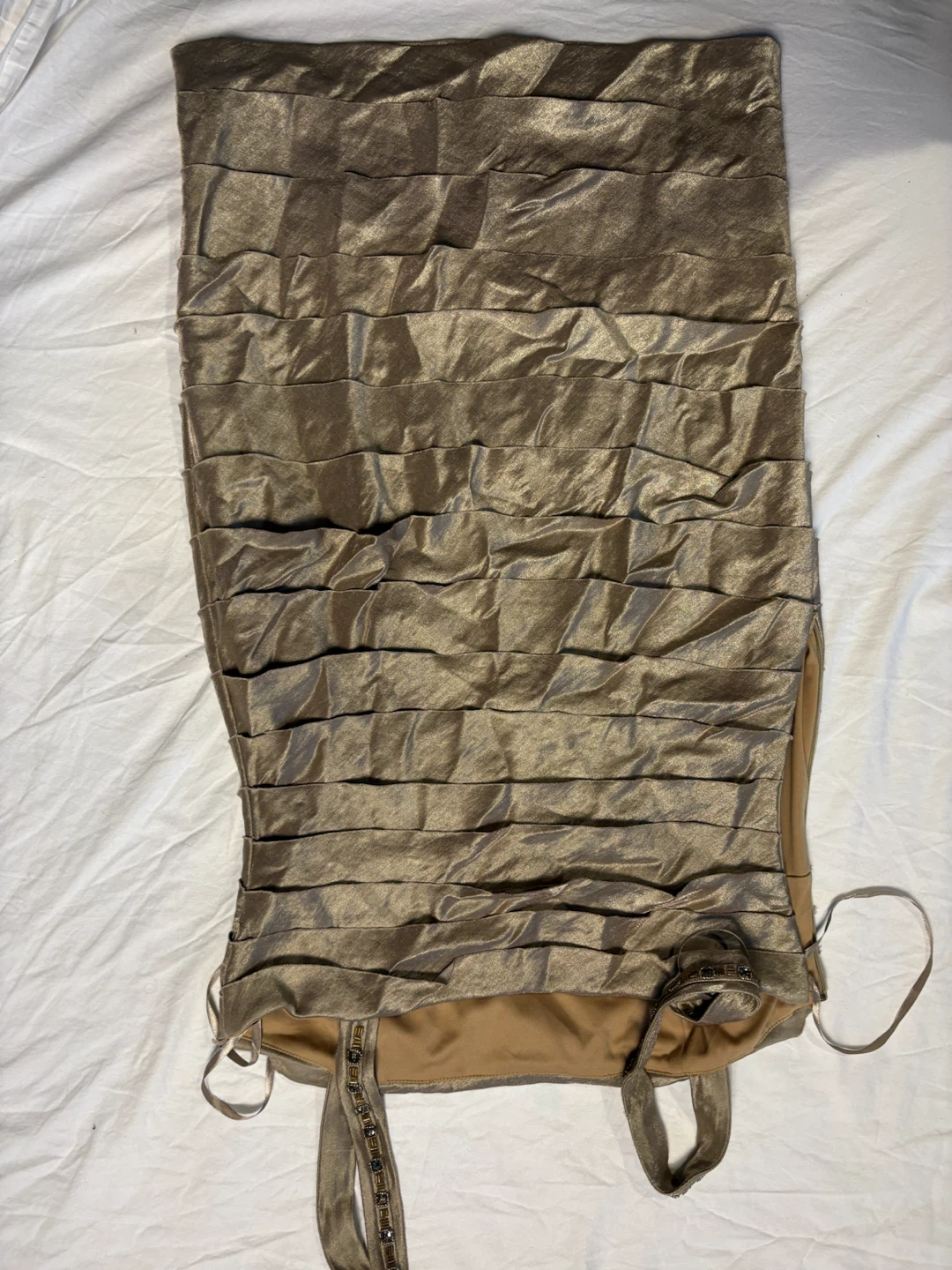 Jones New York Gold Dress Size 10 - photo 4