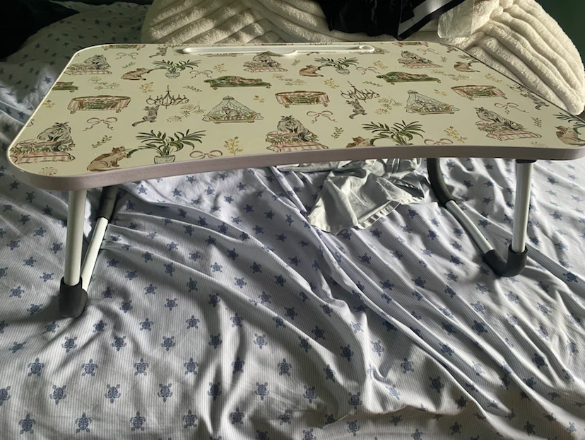 Foldable Cat Print Bed Tray Desk - photo 2