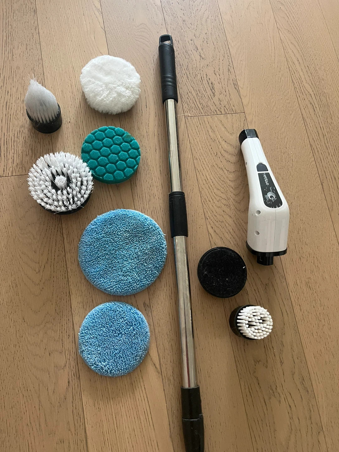 Electric Spin Scrubber with Extension Handle