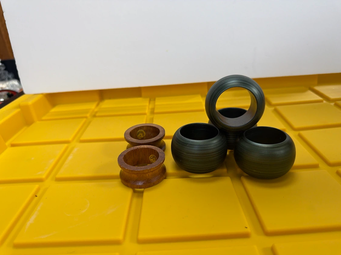 Set of 6 Wooden Napkin Rings