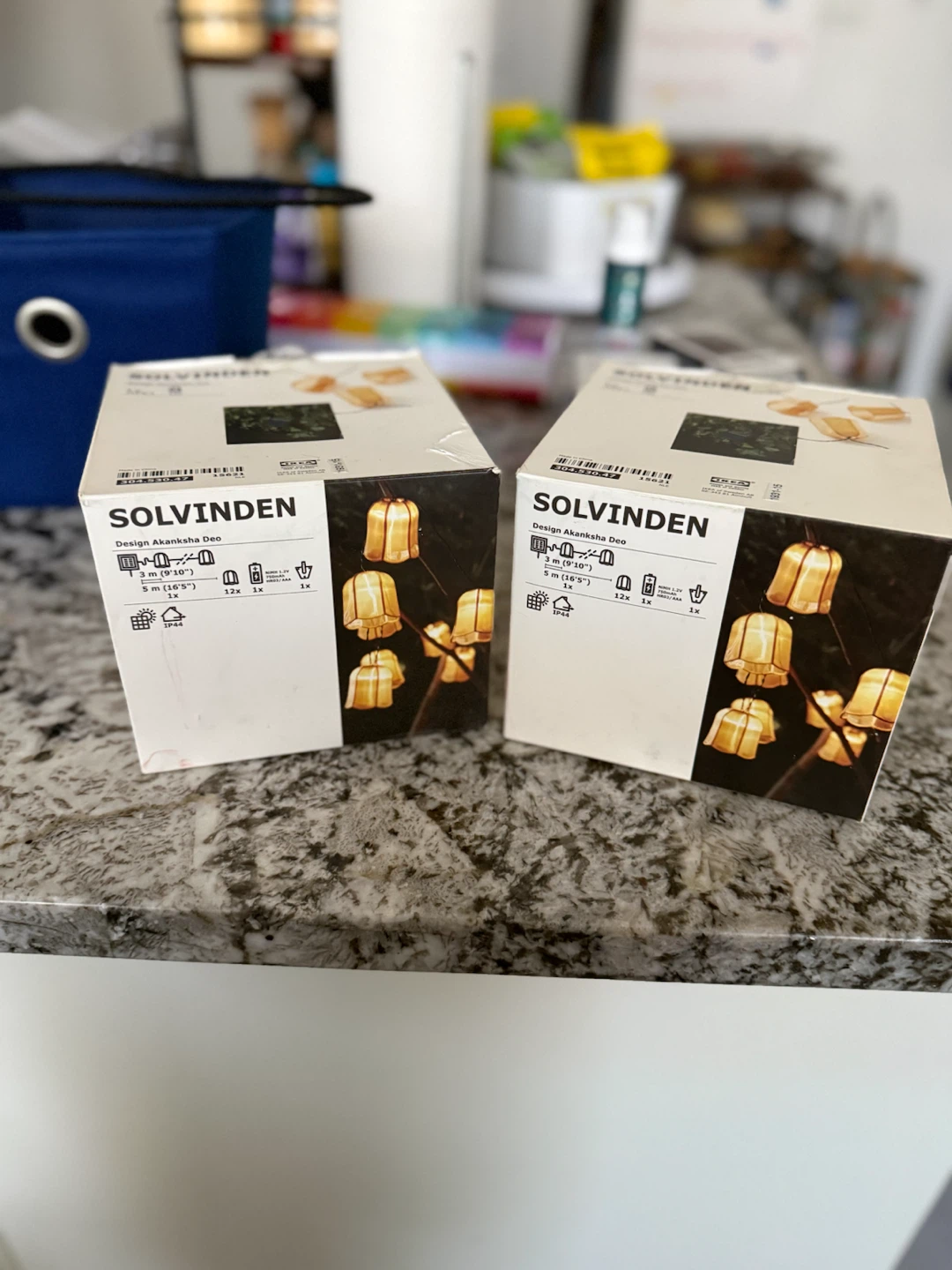 2 IKEA SOLVINDEN Solar Light Strings - Both for $40