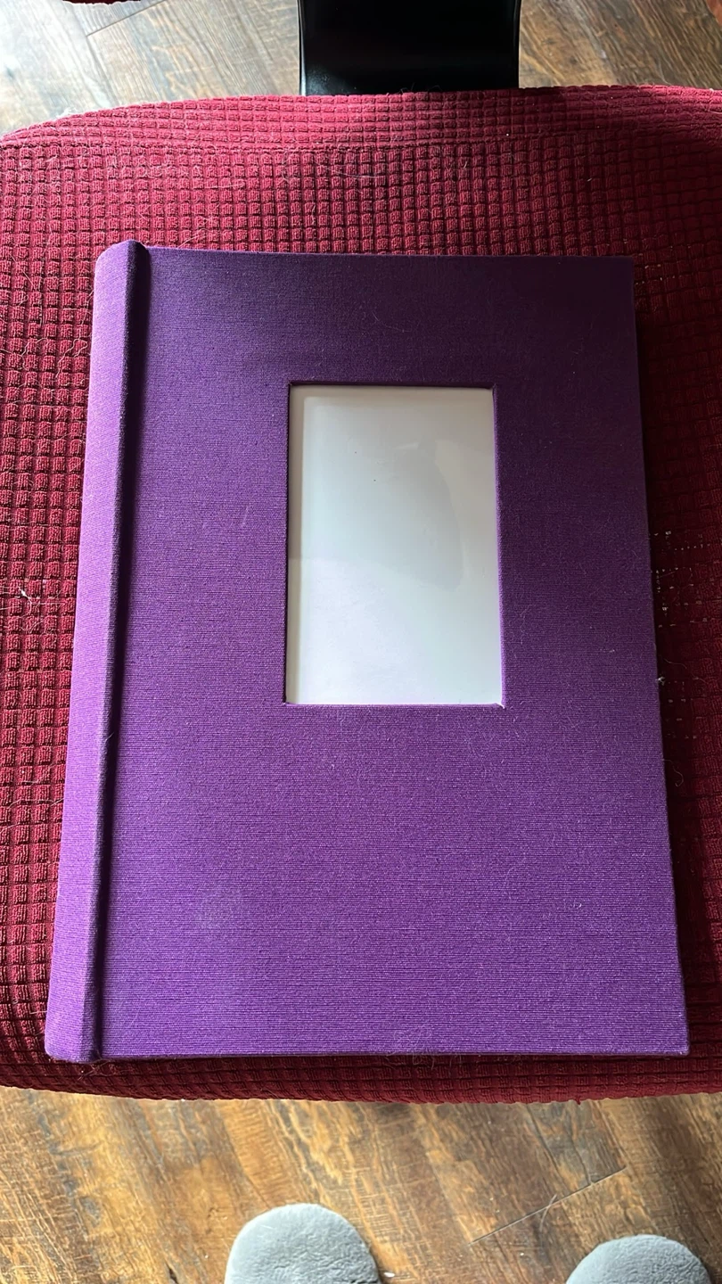 Purple Photo Album with Cover Frame