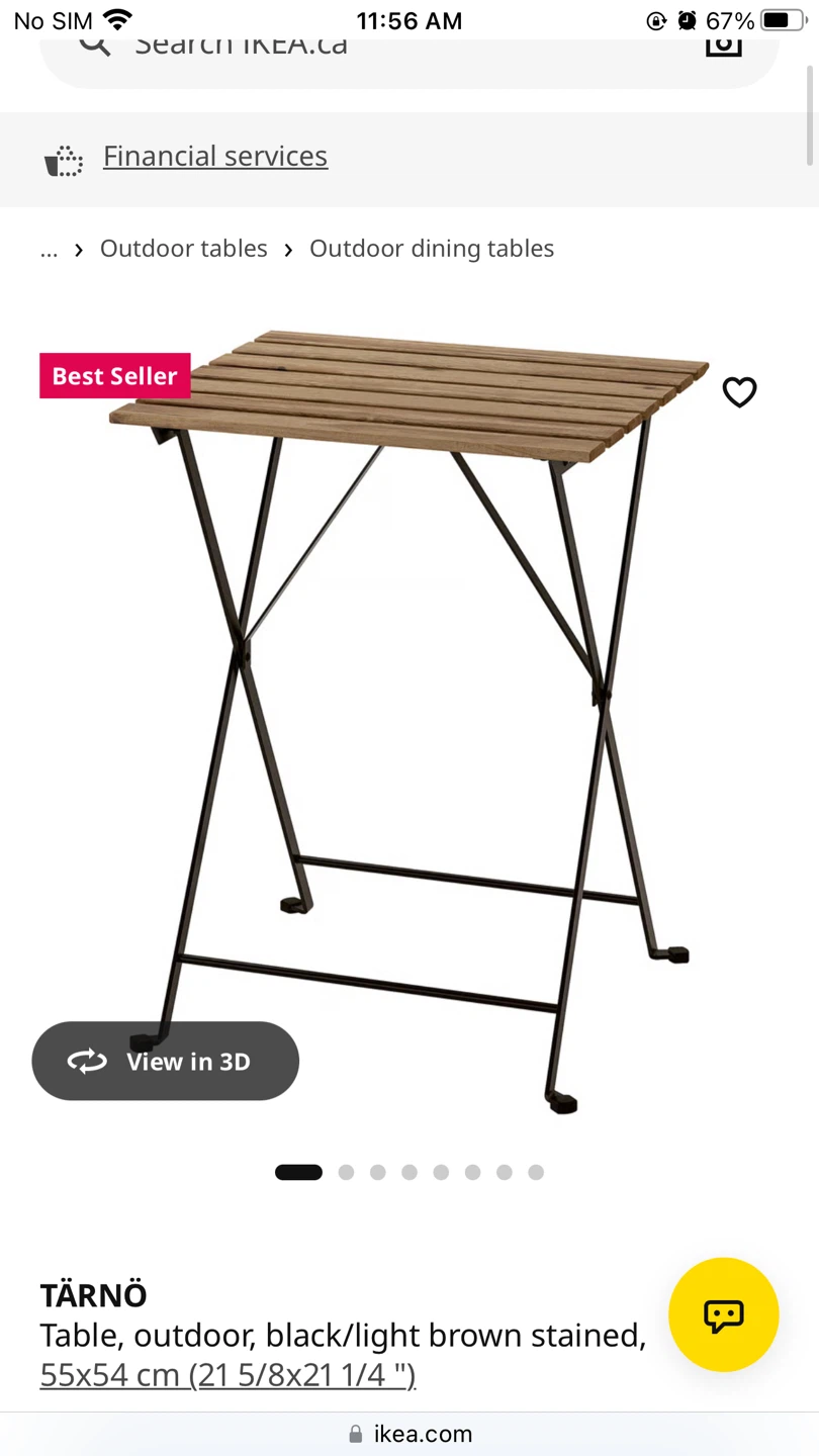 IKEA TÄRNÖ Outdoor Folding Table - photo 2