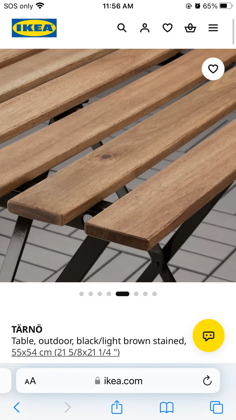 IKEA TÄRNÖ Outdoor Folding Table - photo 4