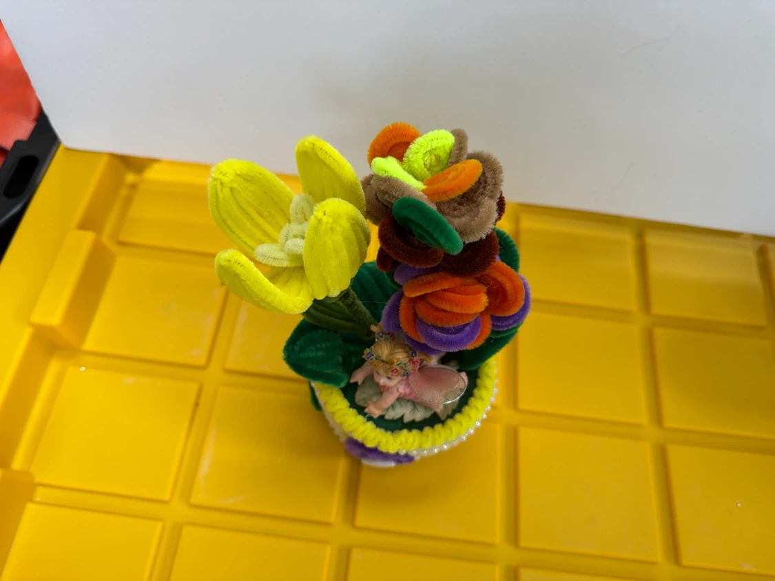 Fairy Pipe Cleaner Flower Pot Decor - photo 2