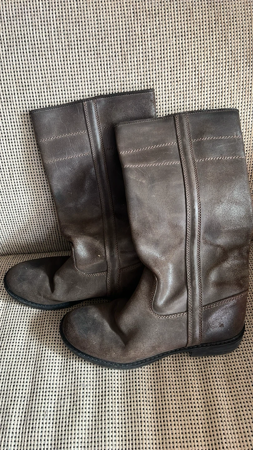 Brown Leather Boots