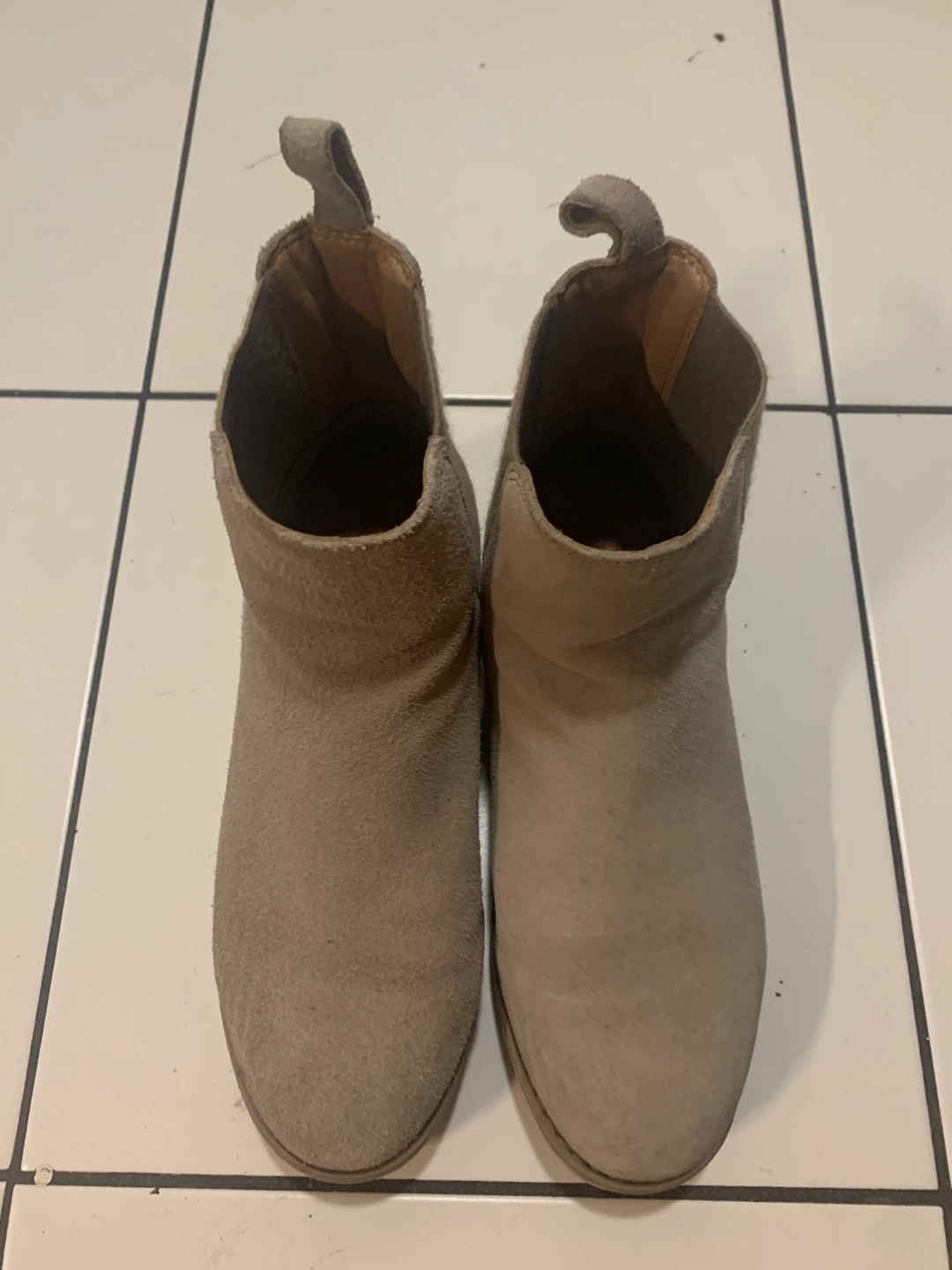 Taupe Suede Chelsea Boots - photo 2