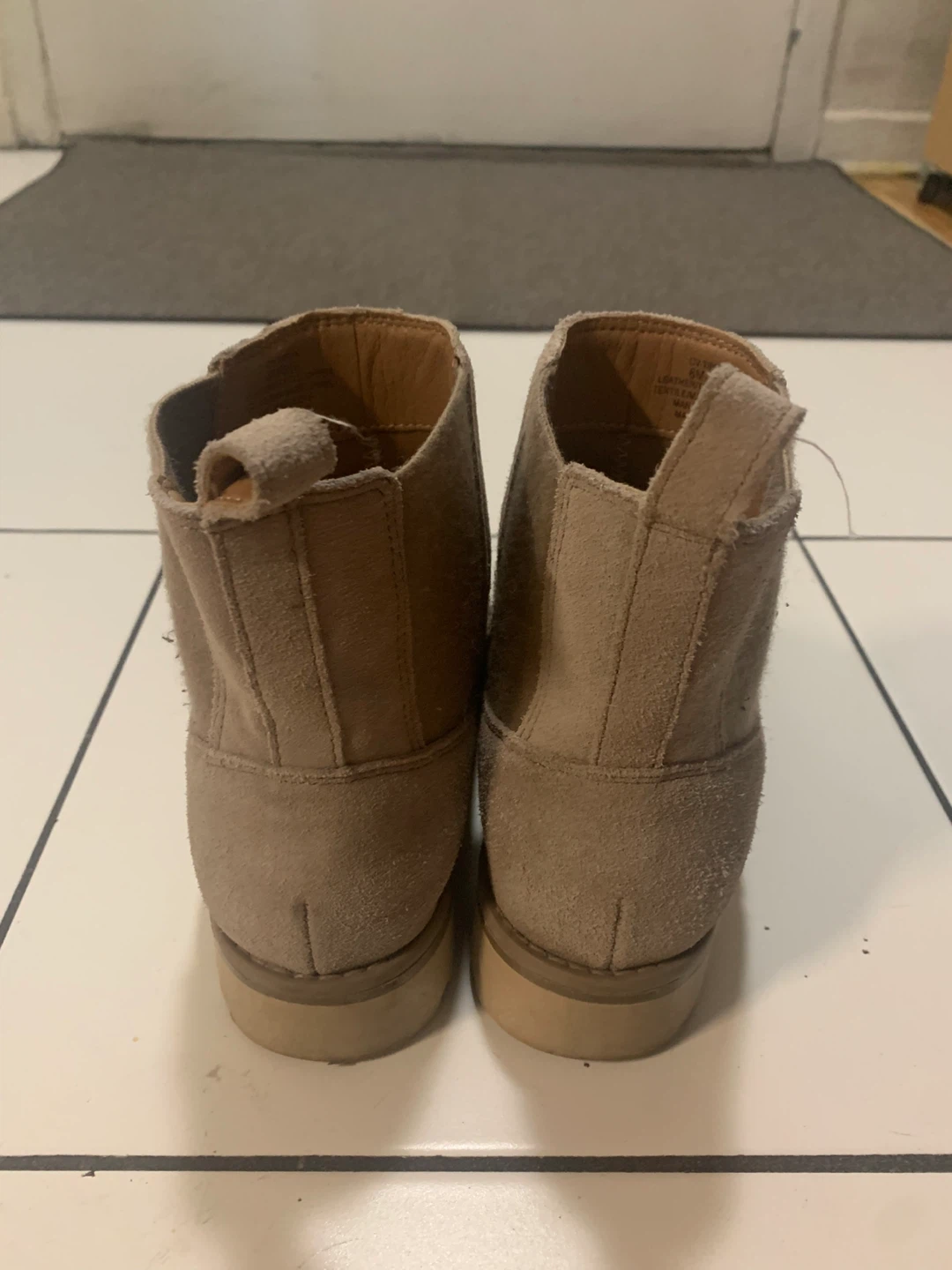 Taupe Suede Chelsea Boots - photo 3