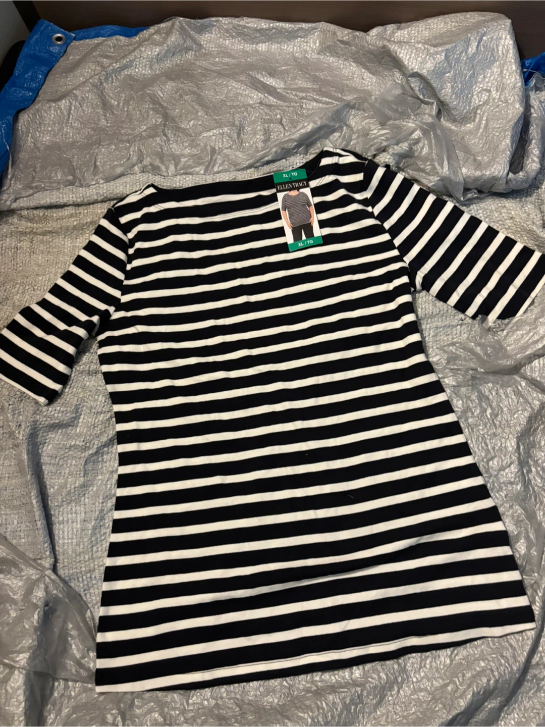 Ellen Tracy Striped Top XL
