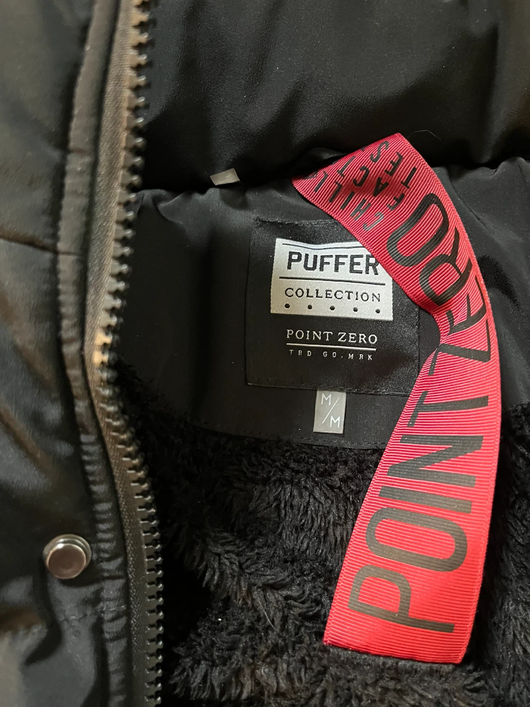Point Zero Puffer Jacket - Black, Size Medium - photo 3