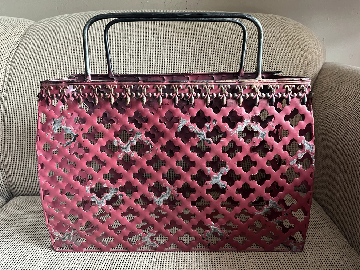 Vintage Metal Magazine Rack - photo 5
