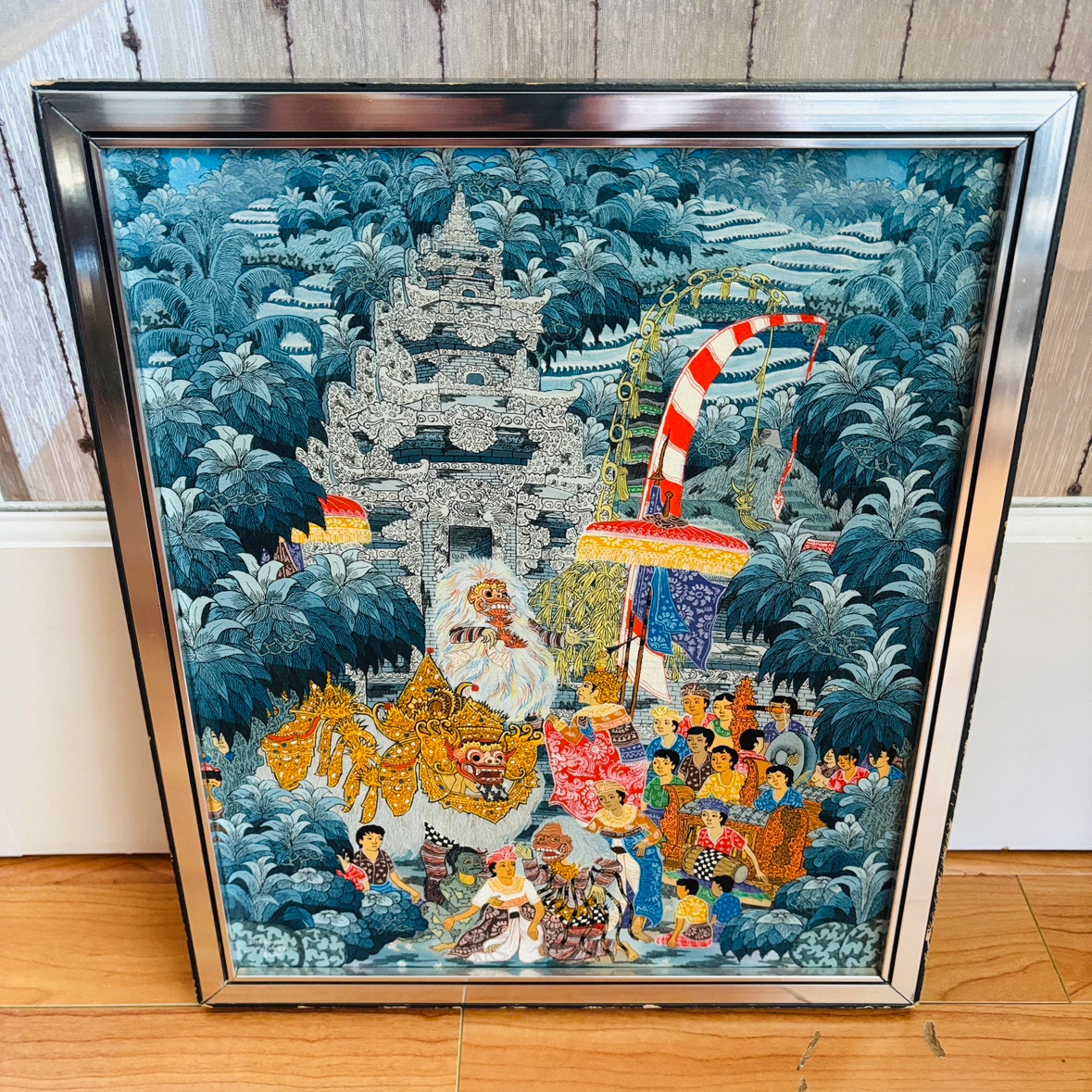 Vintage Balinese Original Art Painting / Thangka 01, Signed