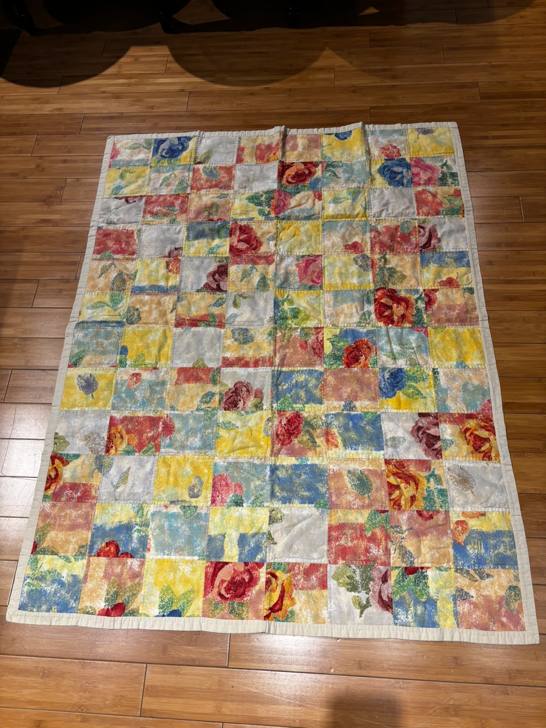 Floral Patchwork Quilt