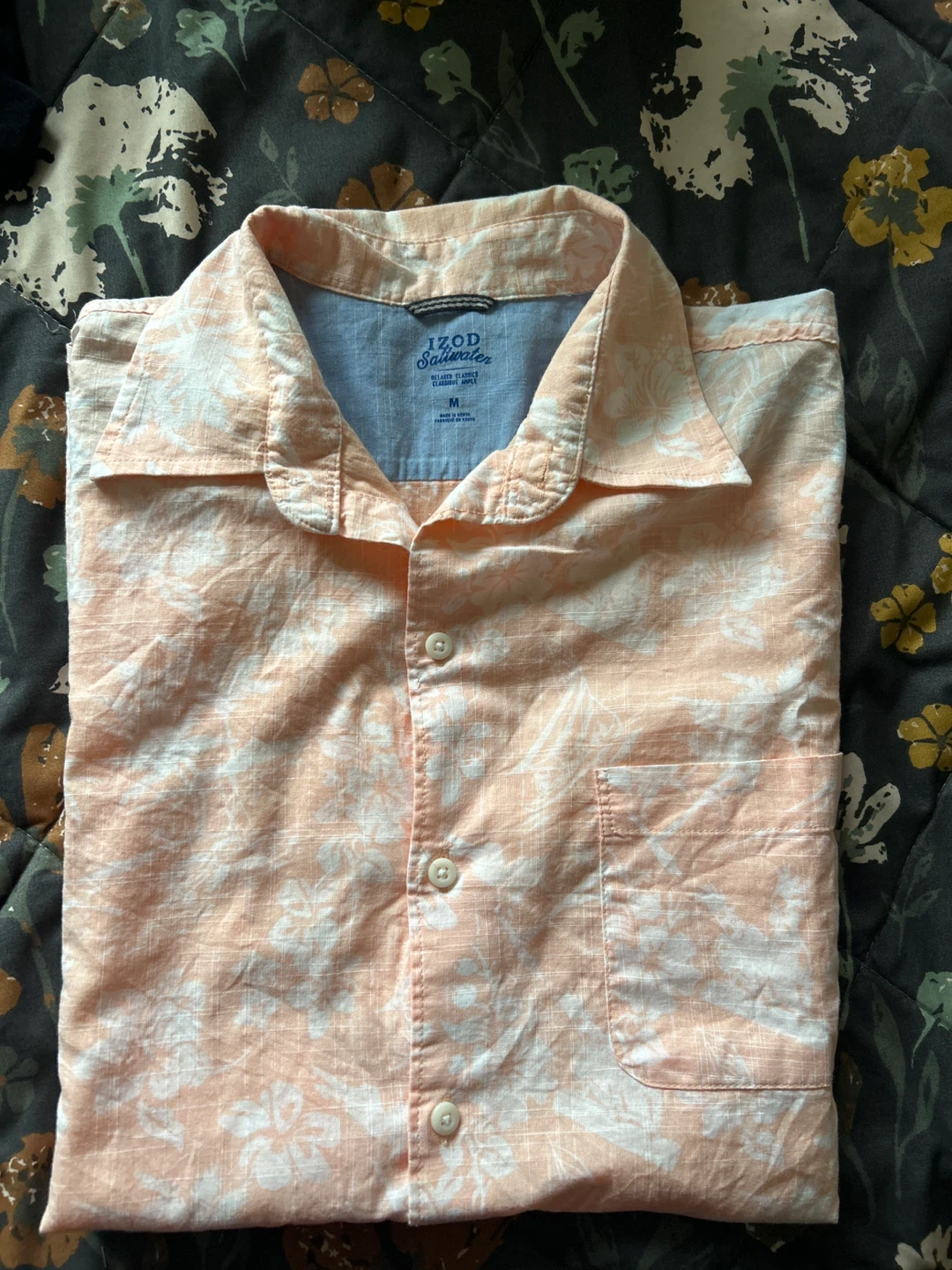 IZOD Saltwater Men's Floral Button-Down Shirt