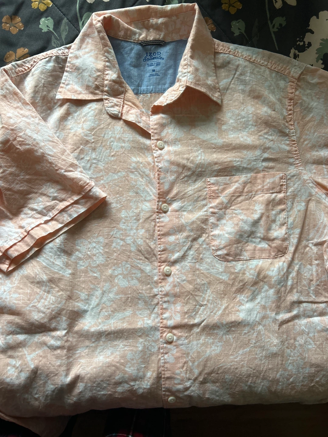 IZOD Saltwater Men's Floral Button-Down Shirt - photo 2