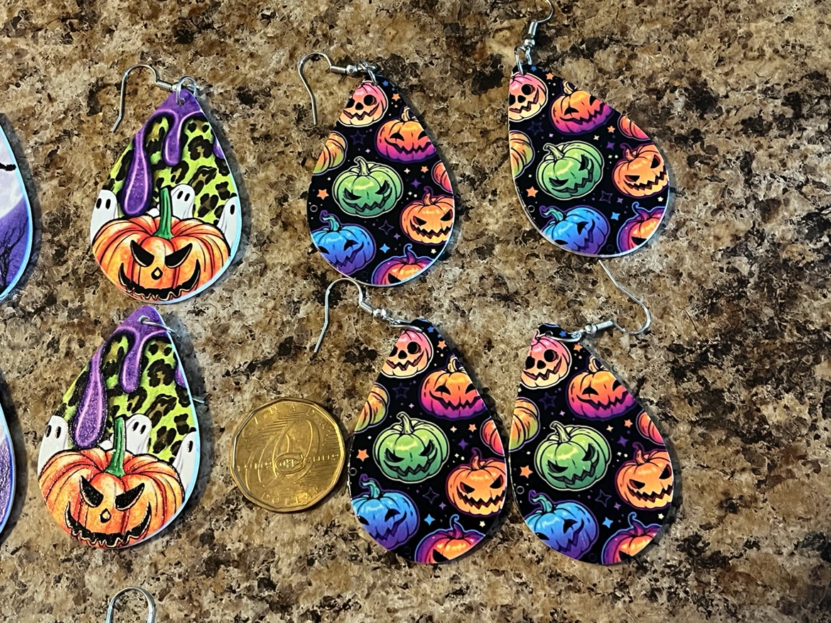 7 pair of Halloween Teardrop Earrings Set - photo 2