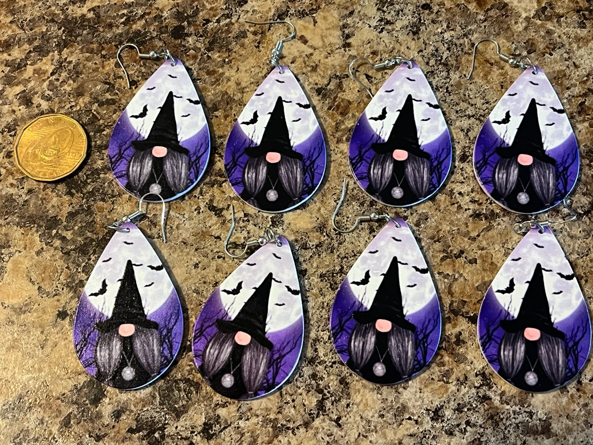 7 pair of Halloween Teardrop Earrings Set - photo 3
