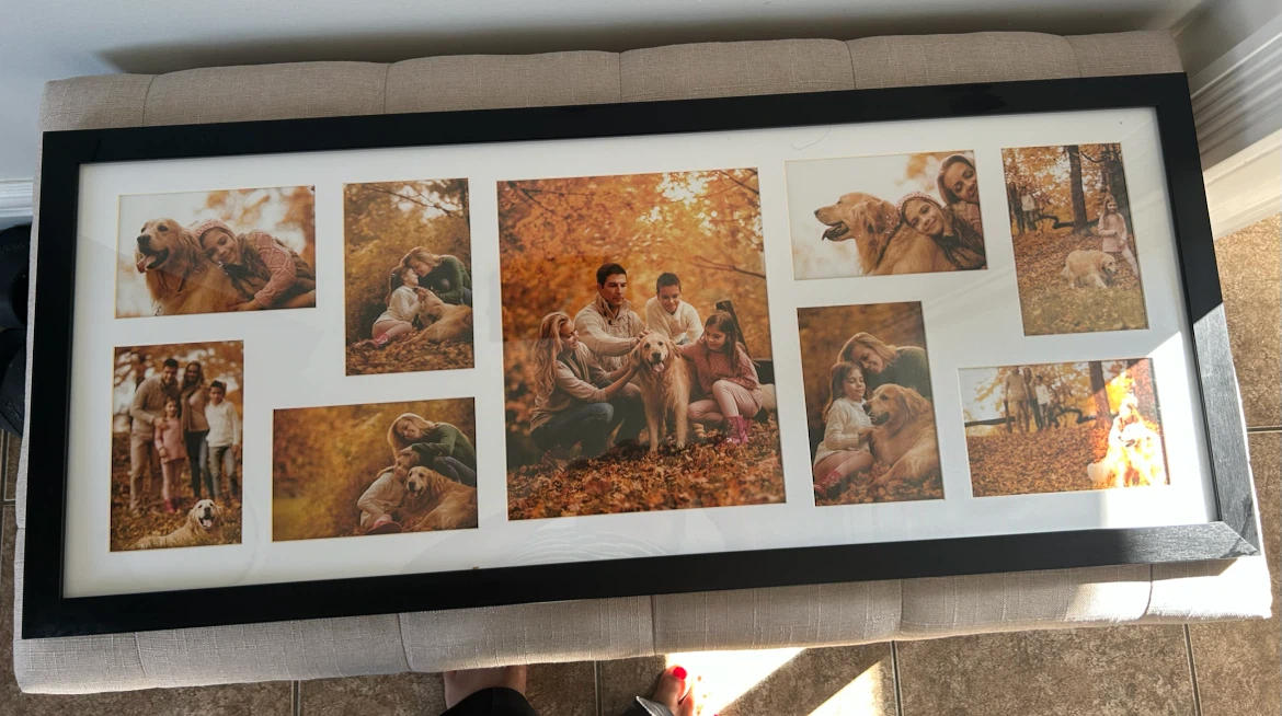 Large Black Multi-Photo Frame