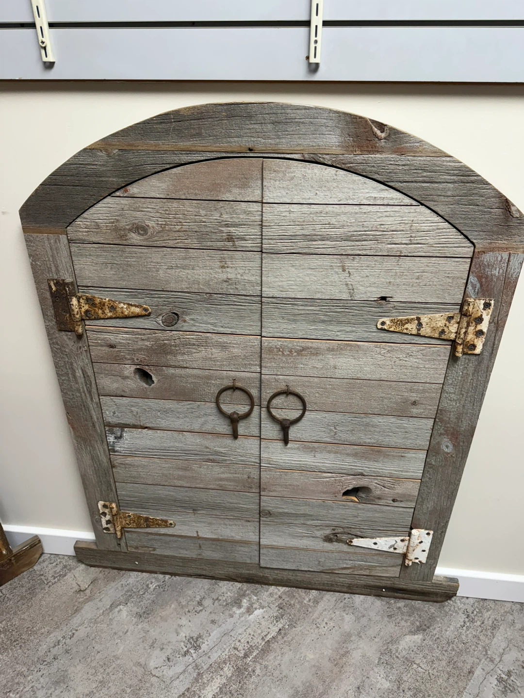 Rustic Reclaimed Wood Arch Wall Decor