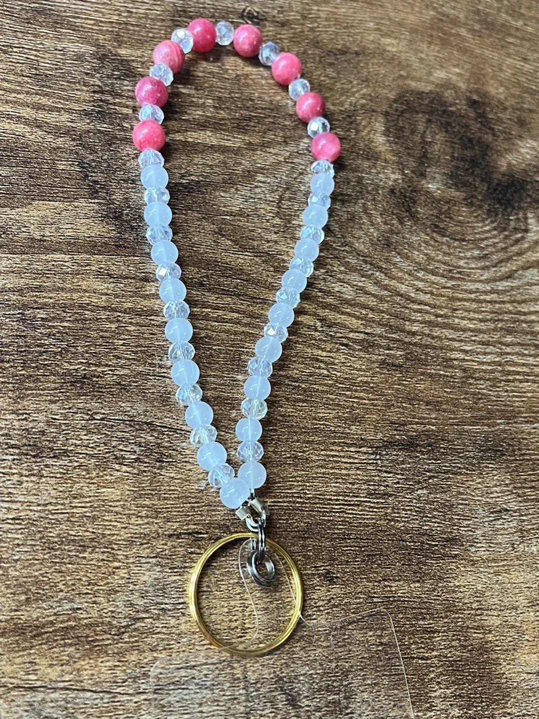 Handmade Beaded Wristlet for Keys and Cell Phone - photo 4