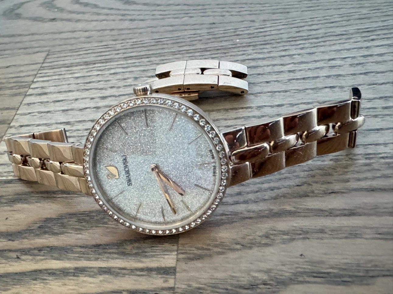 Swarovski Crystalline Rose Gold Tone Watch - photo 3