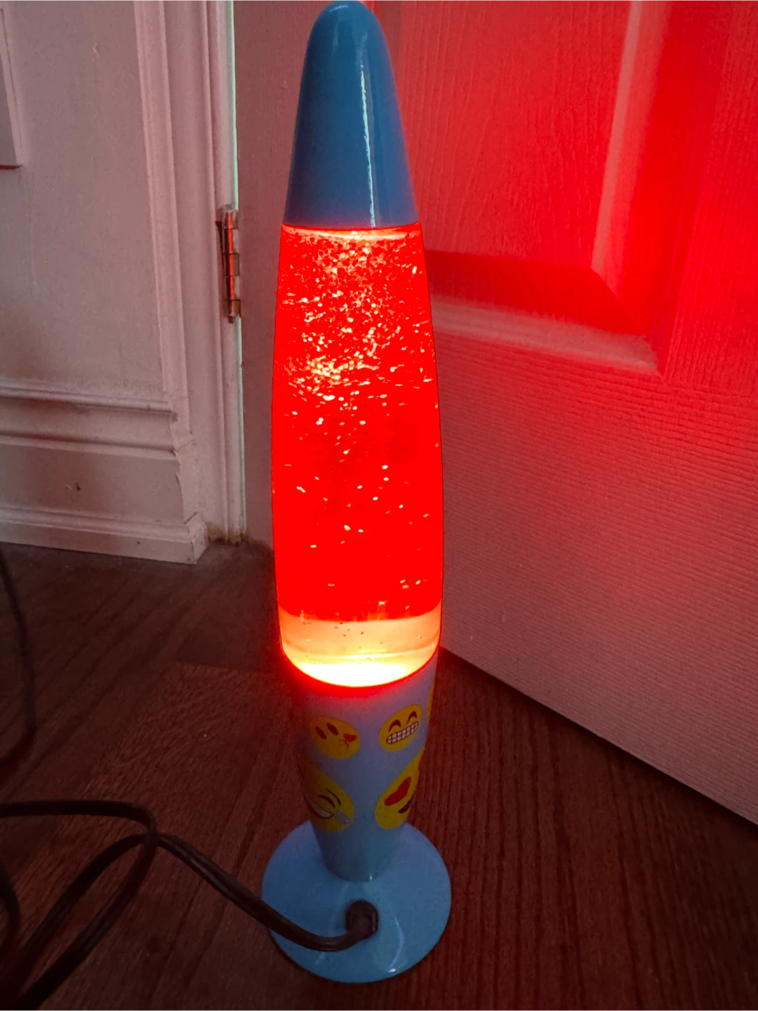 13” Emoticon Glitter Lamp