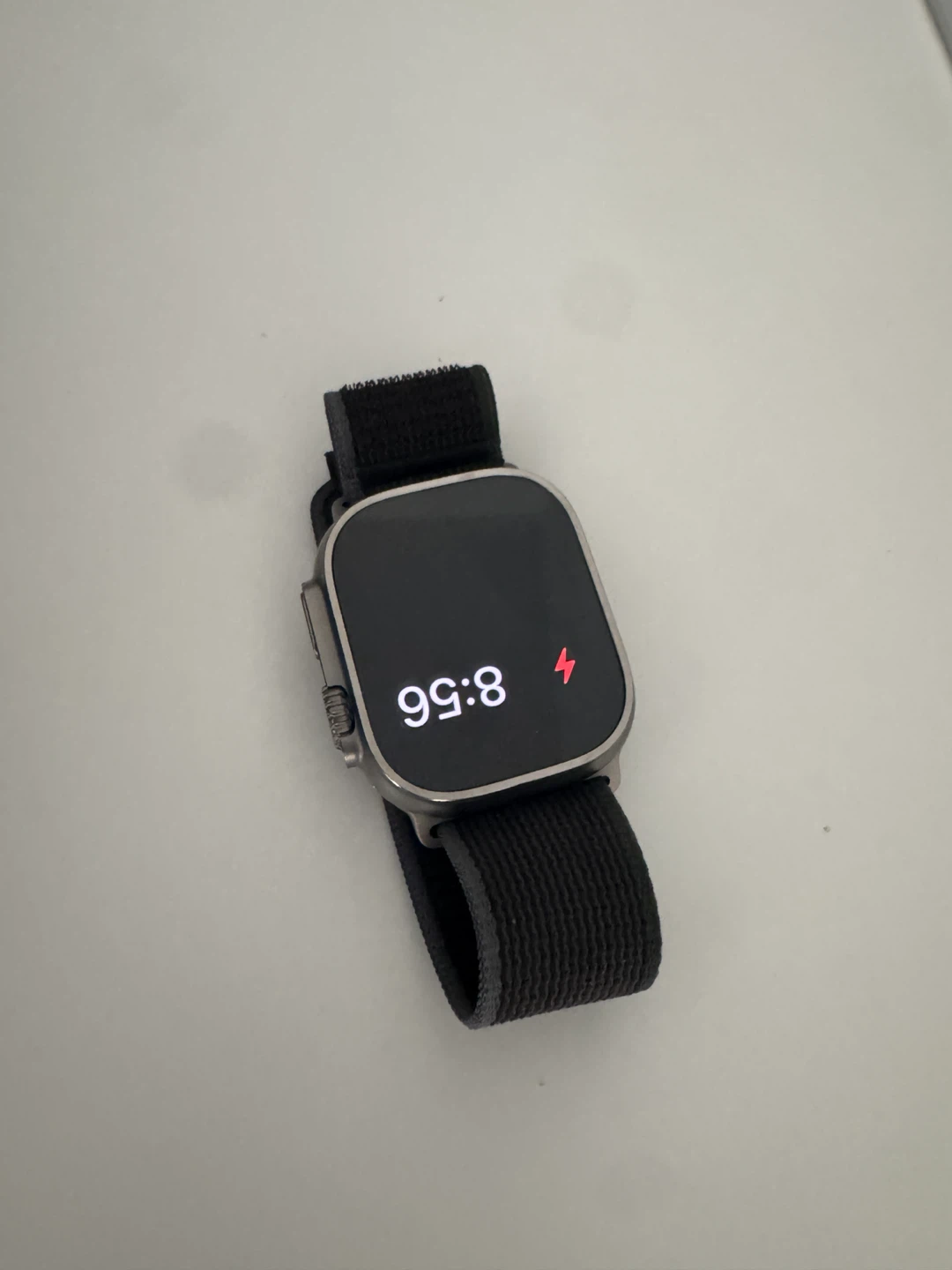 Apple Watch Ultra 2 with black alpine loop