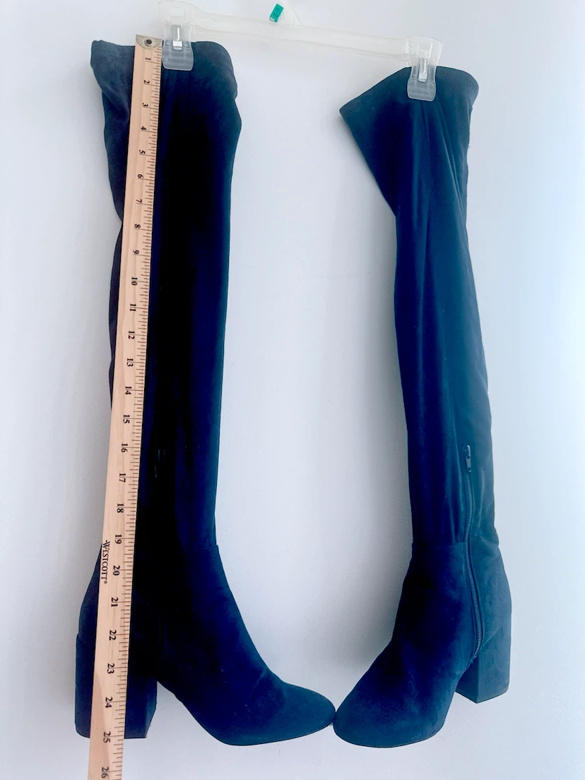 ALDO Blue Suede Over-the-Knee Boots - photo 2