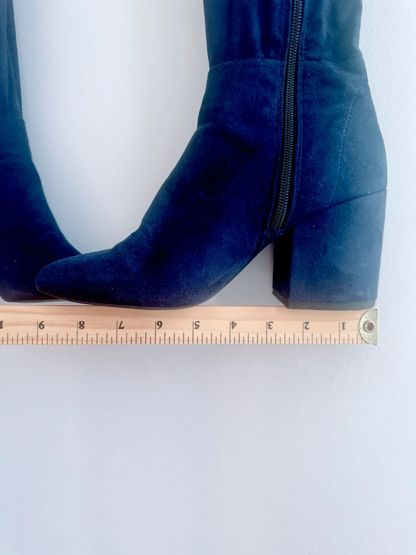 ALDO Blue Suede Over-the-Knee Boots - photo 3