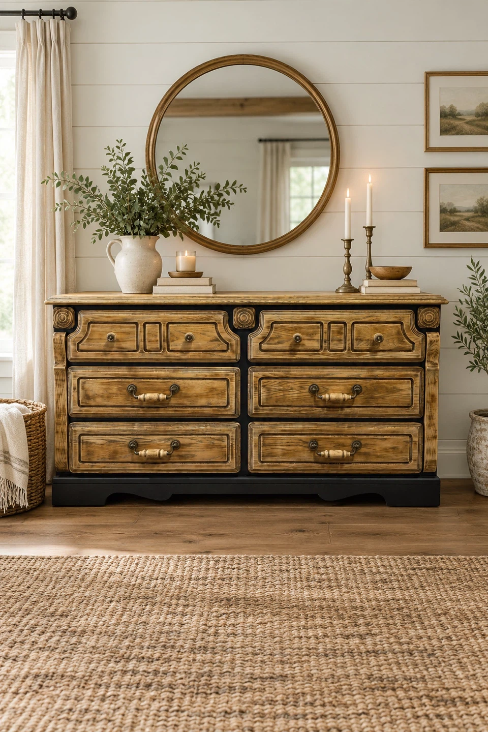 Refinished Rustic Farmhouse Style Dresser/Sideboard/TV Stand